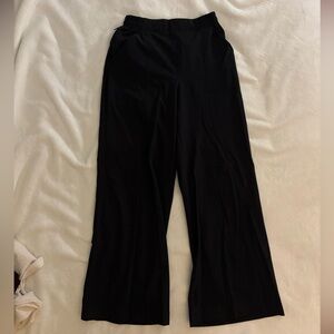 Fabletics Black Wide-Leg Jogger Pants